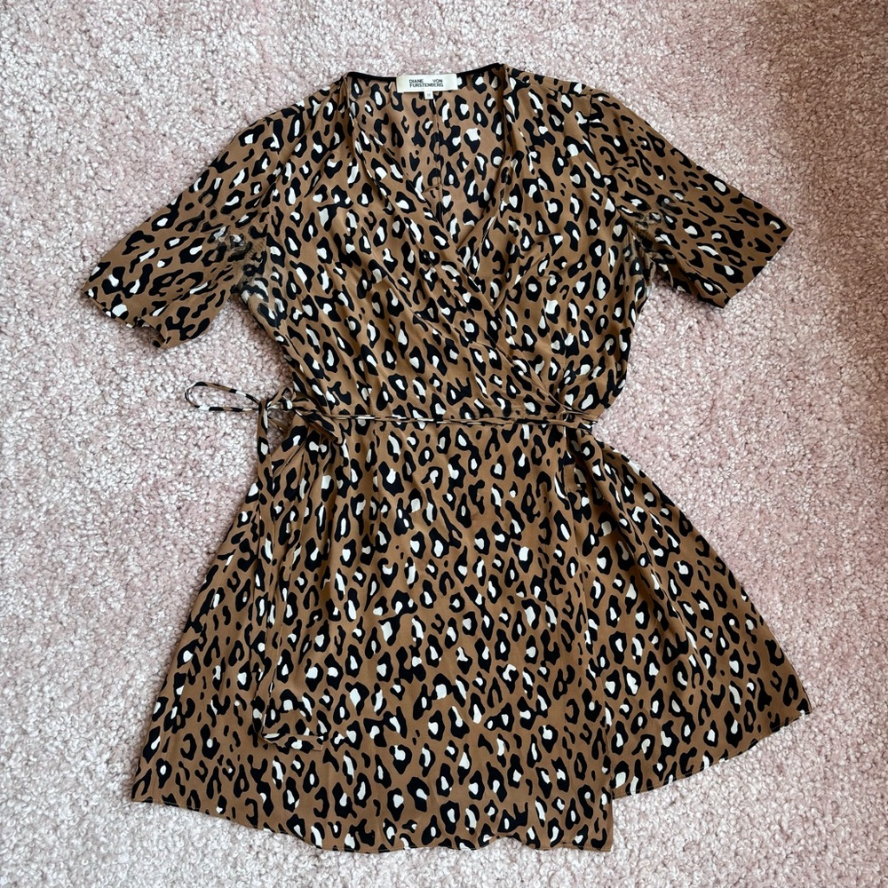 Diane Von Furstenberg Leopard Wrap Dress